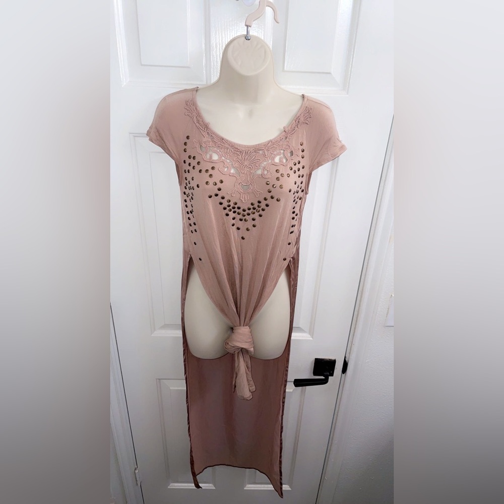 BEBE long slit dress